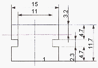 光電傳感器（光學(xué)傳感器）OM-371-A8 板子厚度：t=1.2mm 正常偏差：±0.1mm