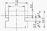 光電傳感器（光學(xué)傳感器）ON-171-A8 板子厚度：t=1.2mm 正常偏差：±0.1mm