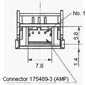 光電傳感器（光學(xué)傳感器）ON-171-A8 Co<em></em>nnector 175489-3(AMP)